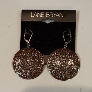 Lane Bryant Intricate Gold Earrings